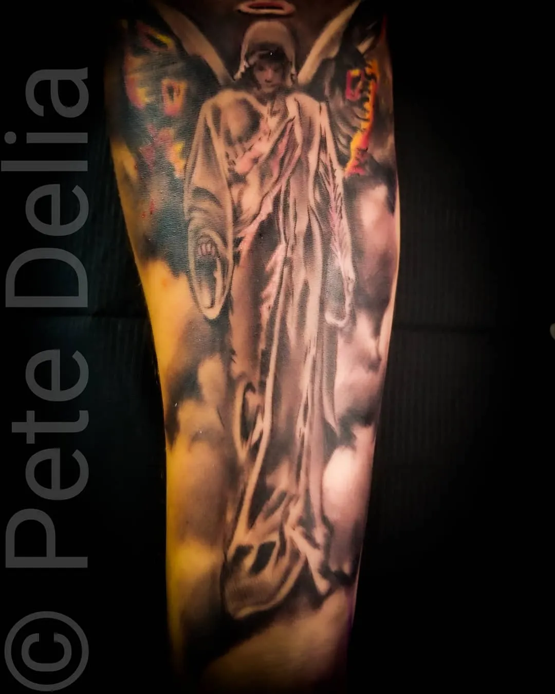 Tattoo by Pete Delia at Fallen Raven Tattoo Studio