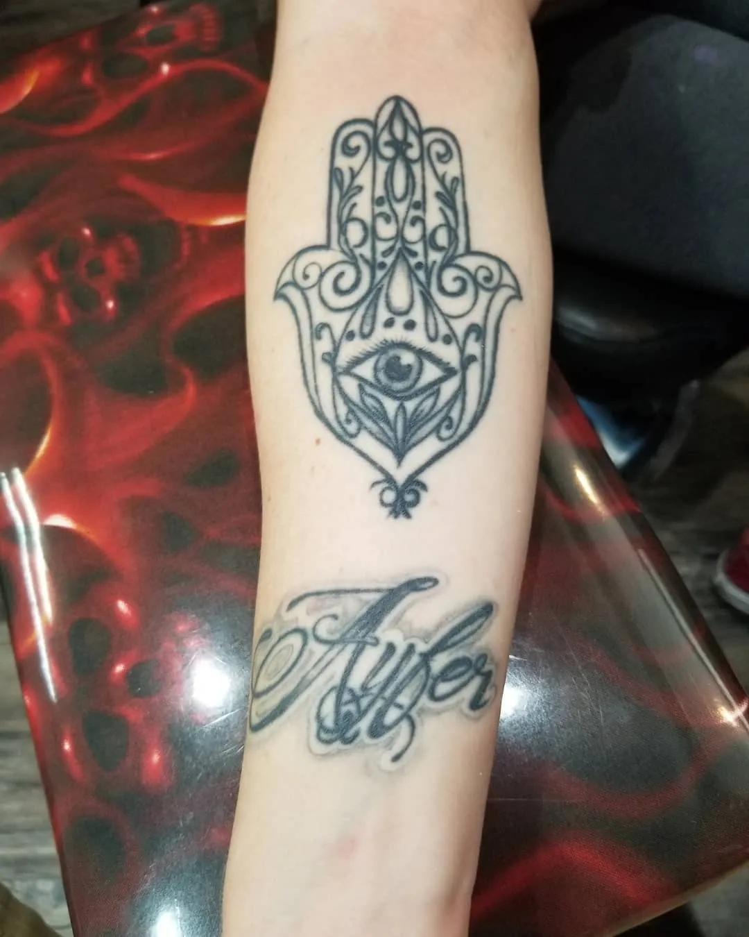 Tattoo by Pete Delia at Fallen Raven Tattoo Studio