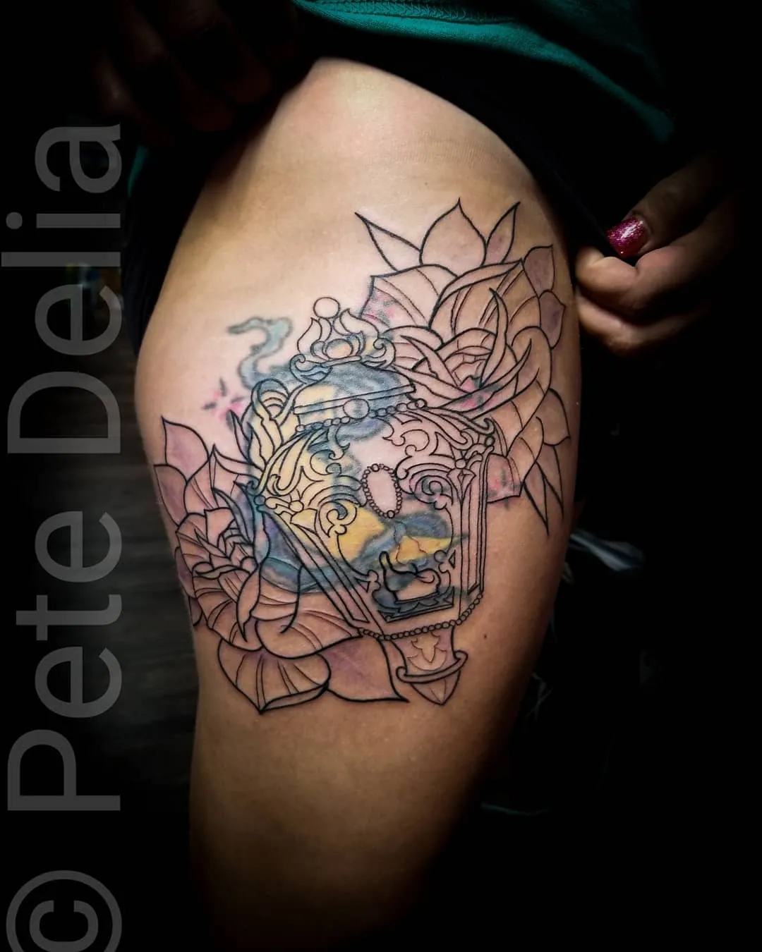 Tattoo by Pete Delia at Fallen Raven Tattoo Studio