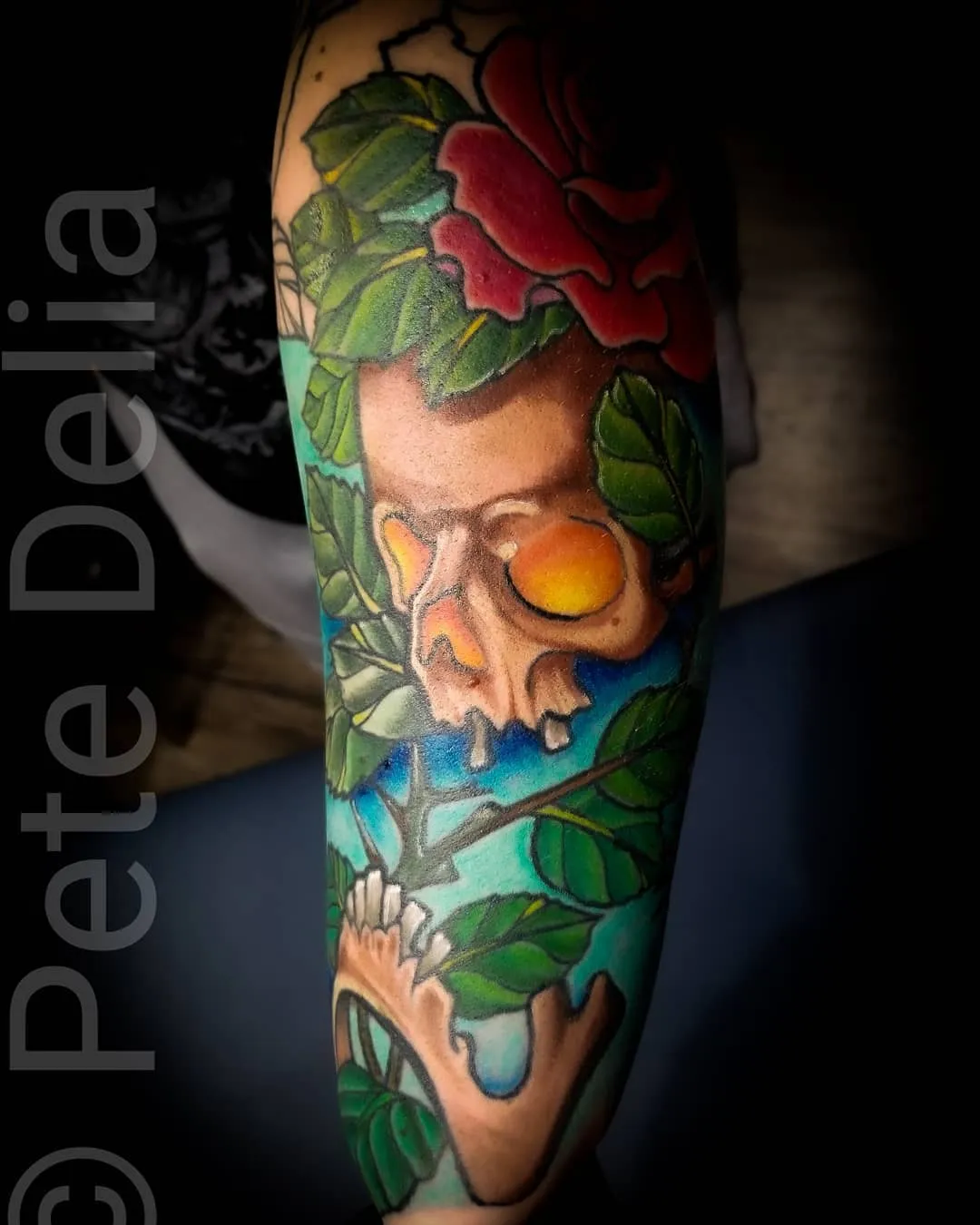 Tattoo by Pete Delia at Fallen Raven Tattoo Studio