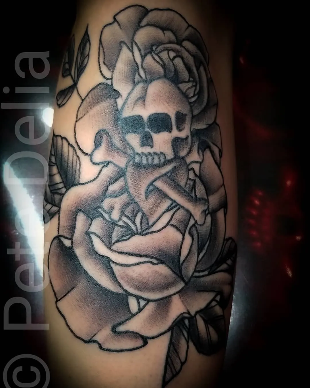 Tattoo by Pete Delia at Fallen Raven Tattoo Studio