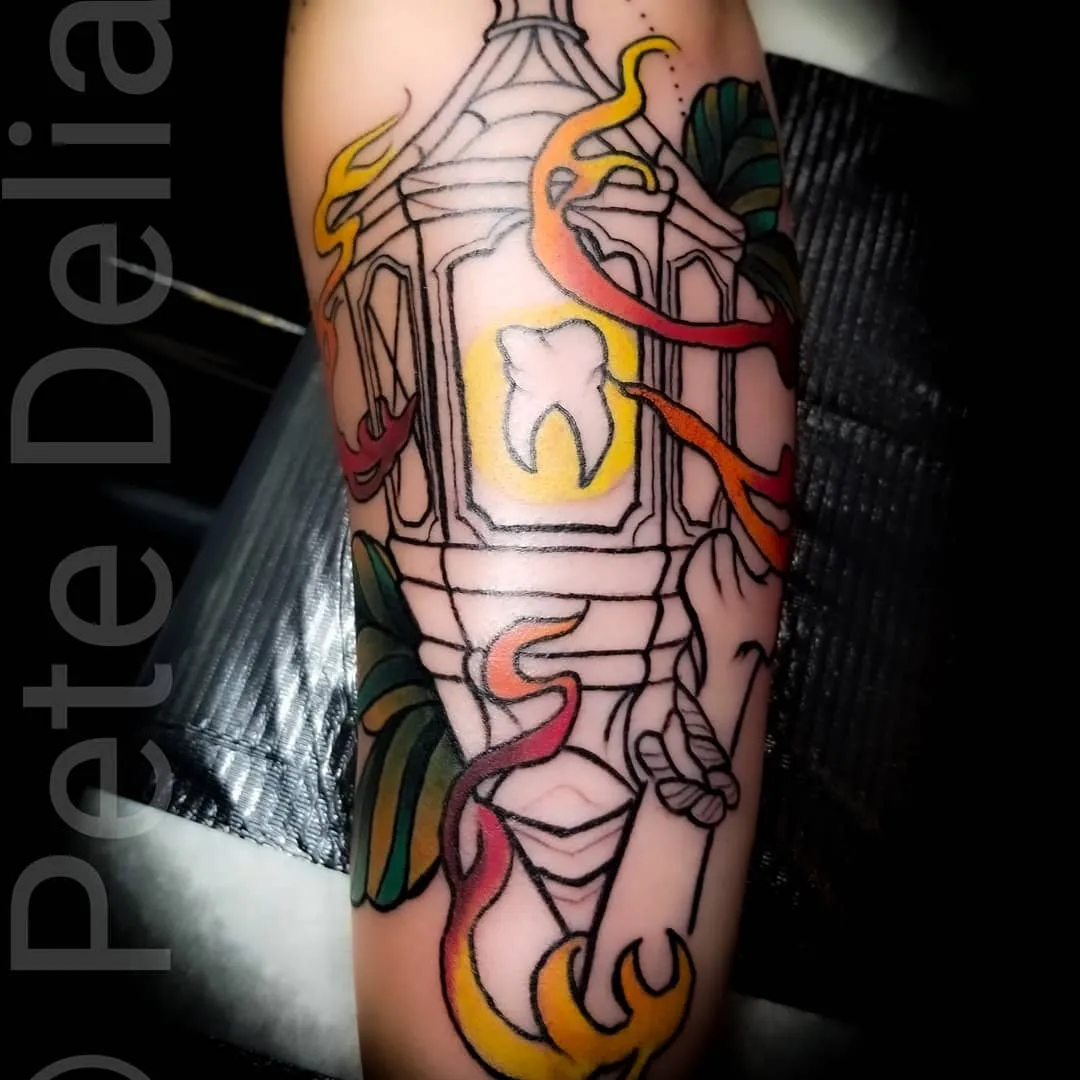 Tattoo by Pete Delia at Fallen Raven Tattoo Studio