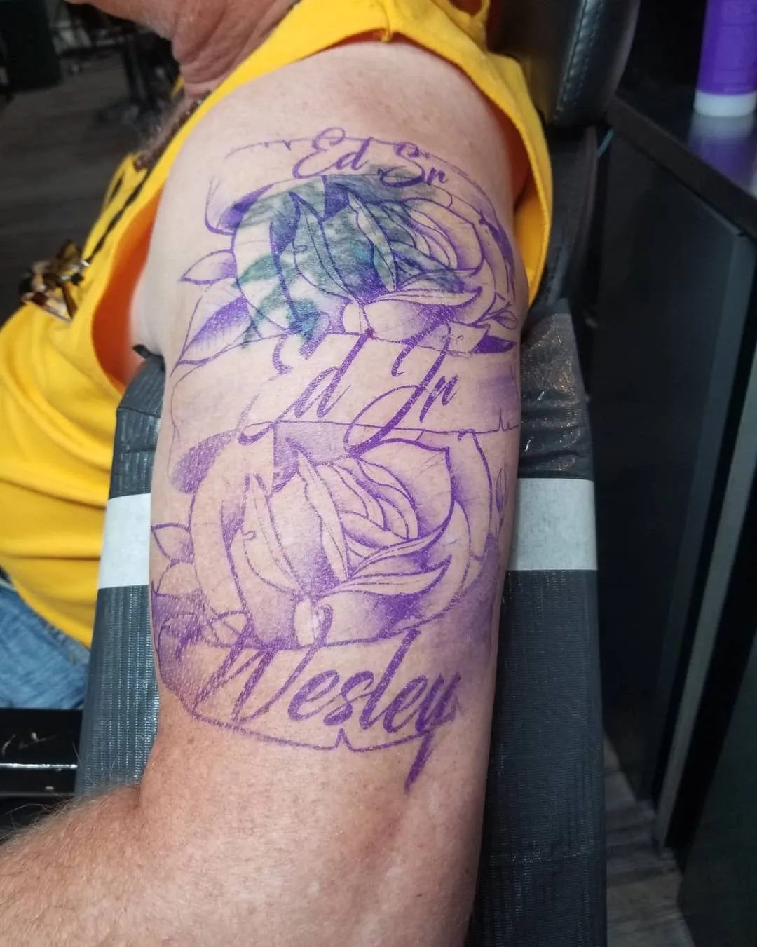 Tattoo by Pete Delia at Fallen Raven Tattoo Studio