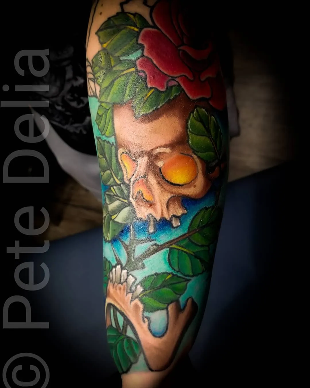 Tattoo by Pete Delia at Fallen Raven Tattoo Studio