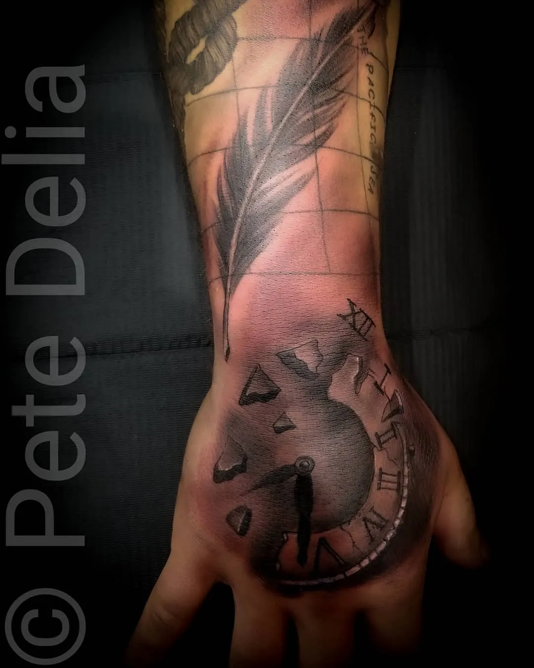 Tattoo by Pete Delia at Fallen Raven Tattoo Studio