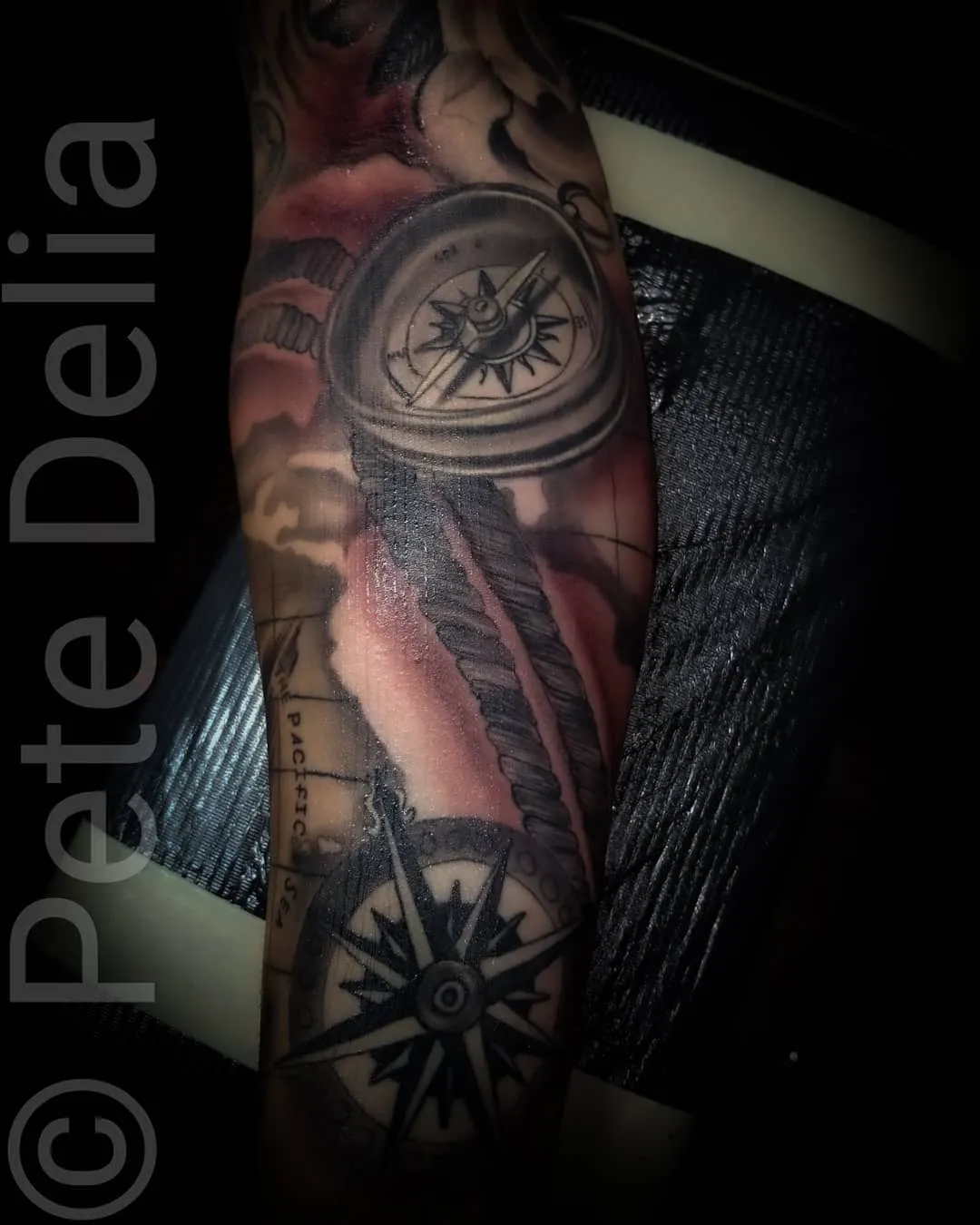 Tattoo by Pete Delia at Fallen Raven Tattoo Studio