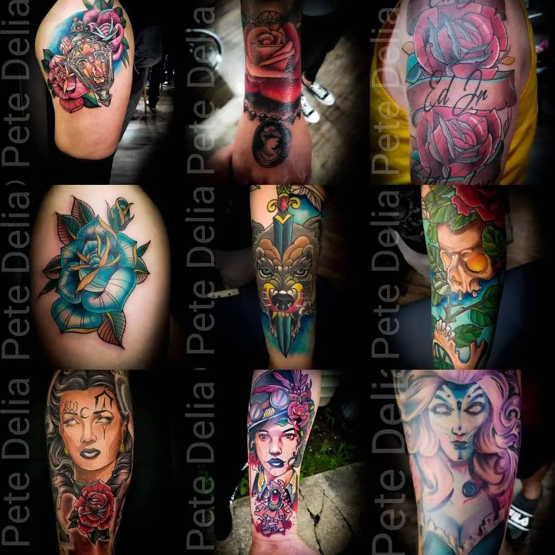 Tattoo by Pete Delia at Fallen Raven Tattoo Studio