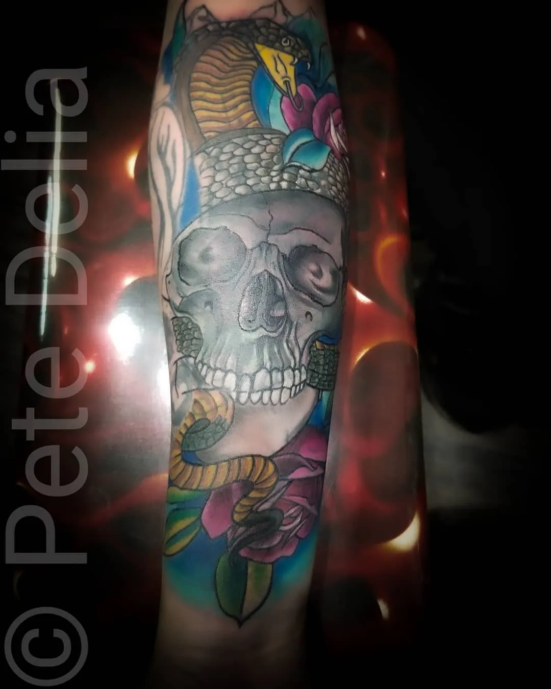 Tattoo by Pete Delia at Fallen Raven Tattoo Studio