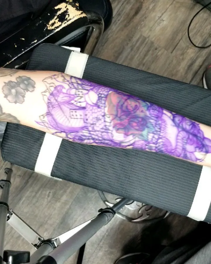 Tattoo by Pete Delia at Fallen Raven Tattoo Studio