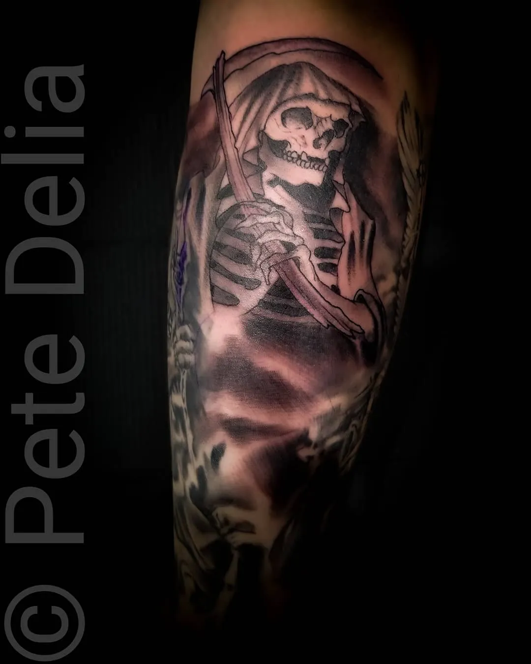 Tattoo by Pete Delia at Fallen Raven Tattoo Studio