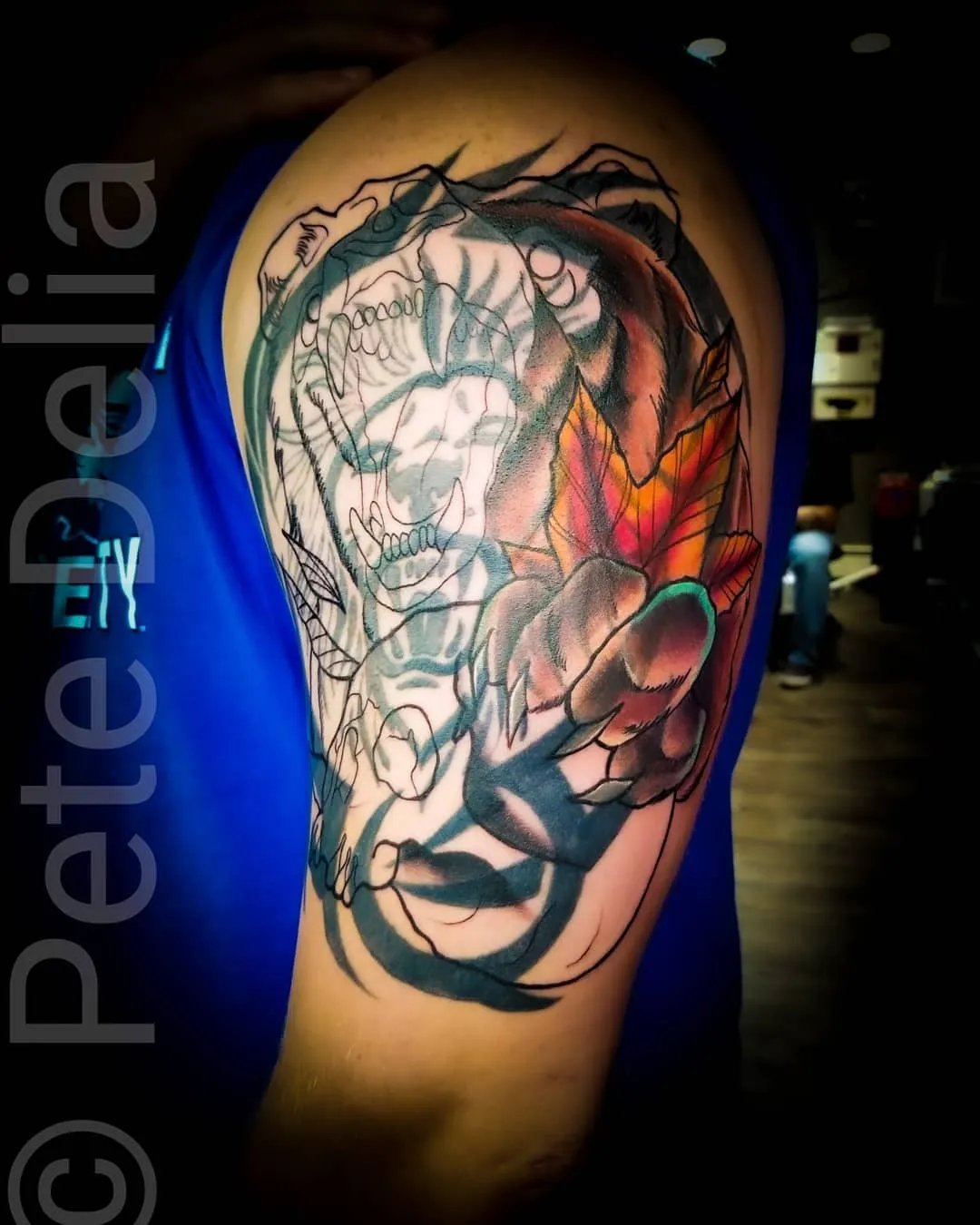 Tattoo by Pete Delia at Fallen Raven Tattoo Studio