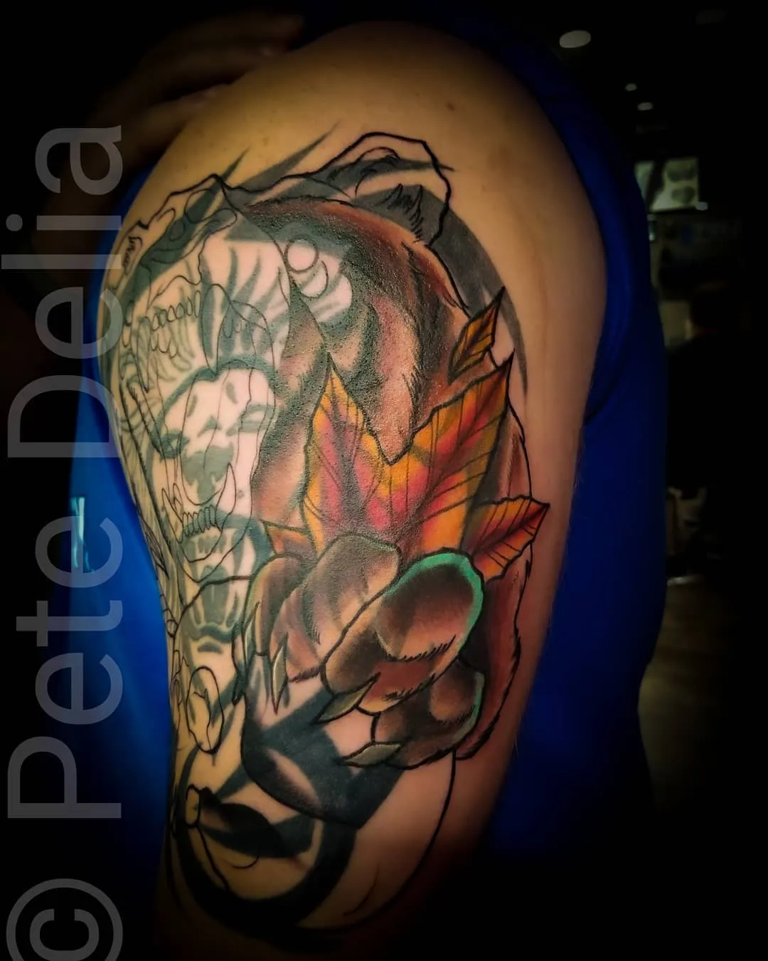 Tattoo by Pete Delia at Fallen Raven Tattoo Studio