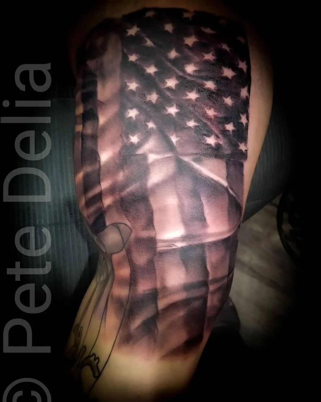 Tattoo by Pete Delia at Fallen Raven Tattoo Studio