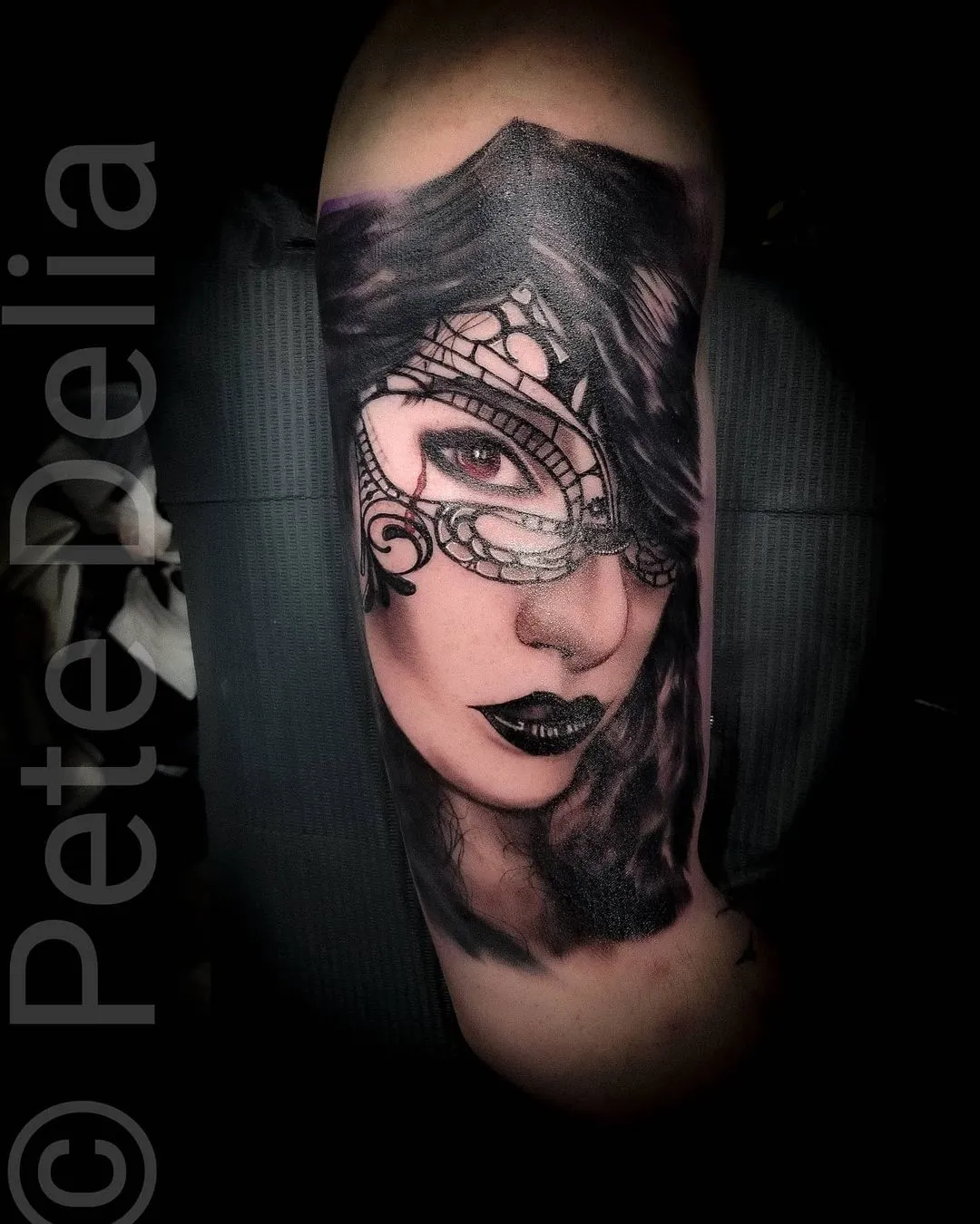 Tattoo by Pete Delia at Fallen Raven Tattoo Studio