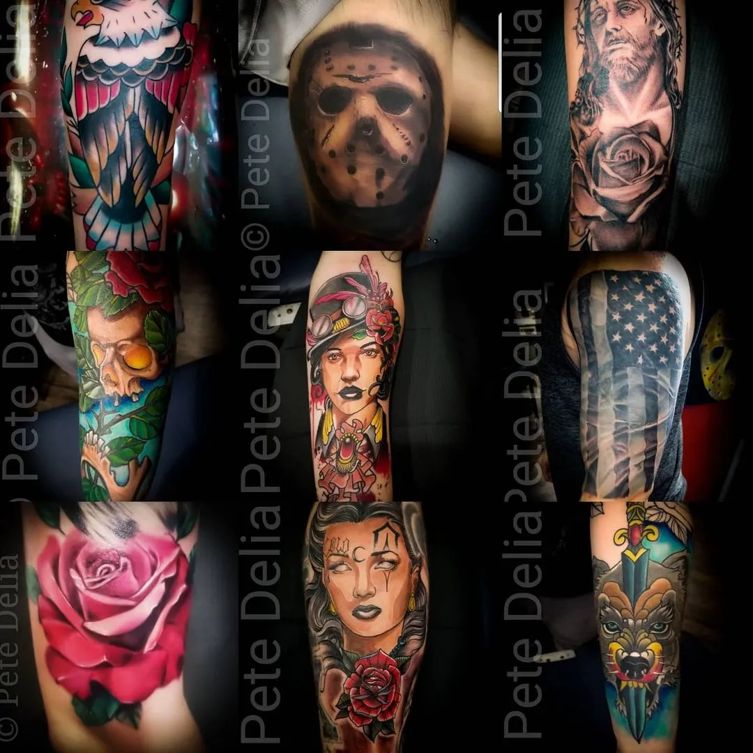 Tattoo by Pete Delia at Fallen Raven Tattoo Studio