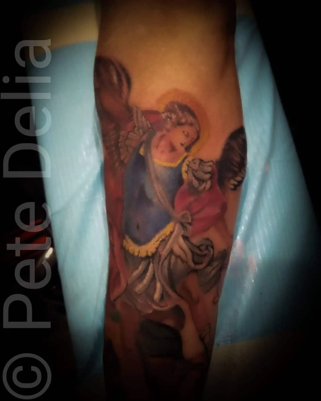 Tattoo by Pete Delia at Fallen Raven Tattoo Studio