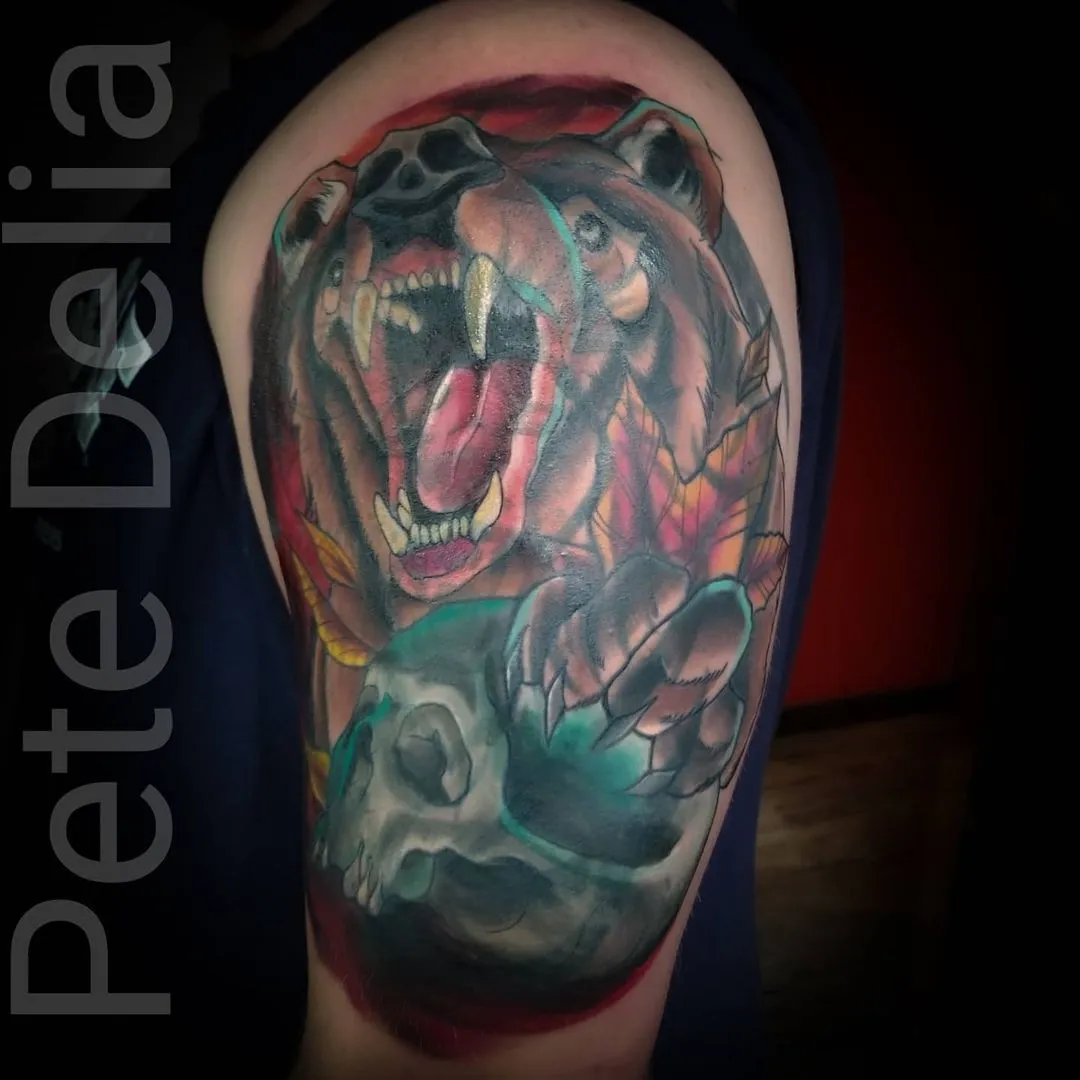 Tattoo by Pete Delia at Fallen Raven Tattoo Studio