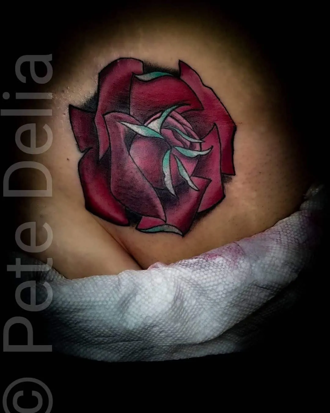 Tattoo by Pete Delia at Fallen Raven Tattoo Studio