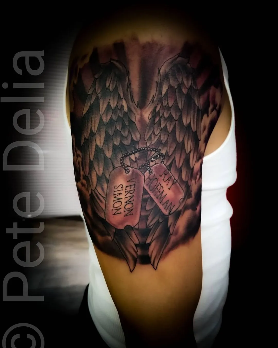 Tattoo by Pete Delia at Fallen Raven Tattoo Studio