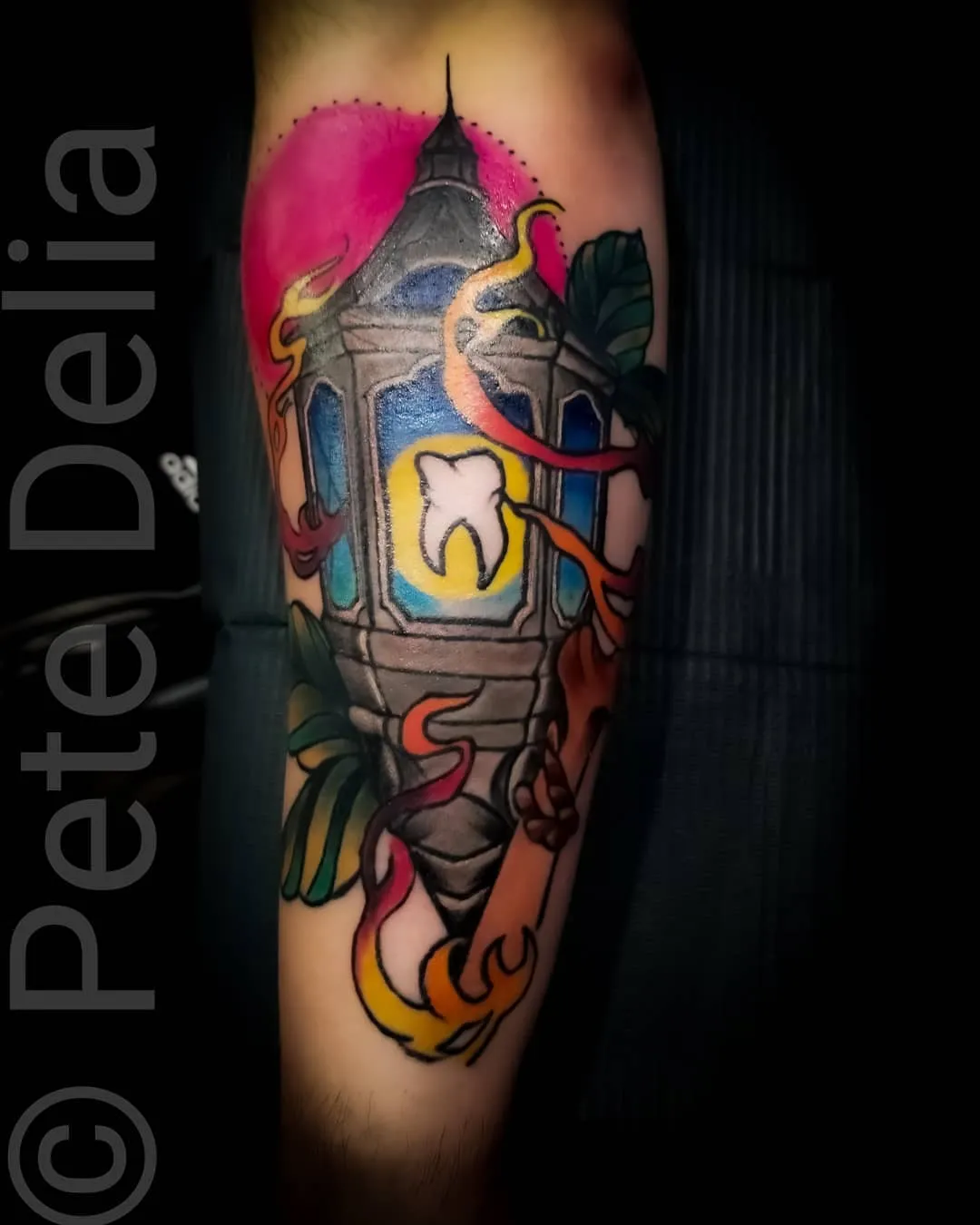 Tattoo by Pete Delia at Fallen Raven Tattoo Studio