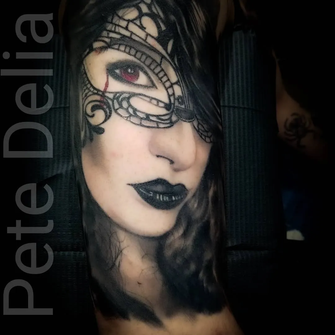 Tattoo by Pete Delia at Fallen Raven Tattoo Studio