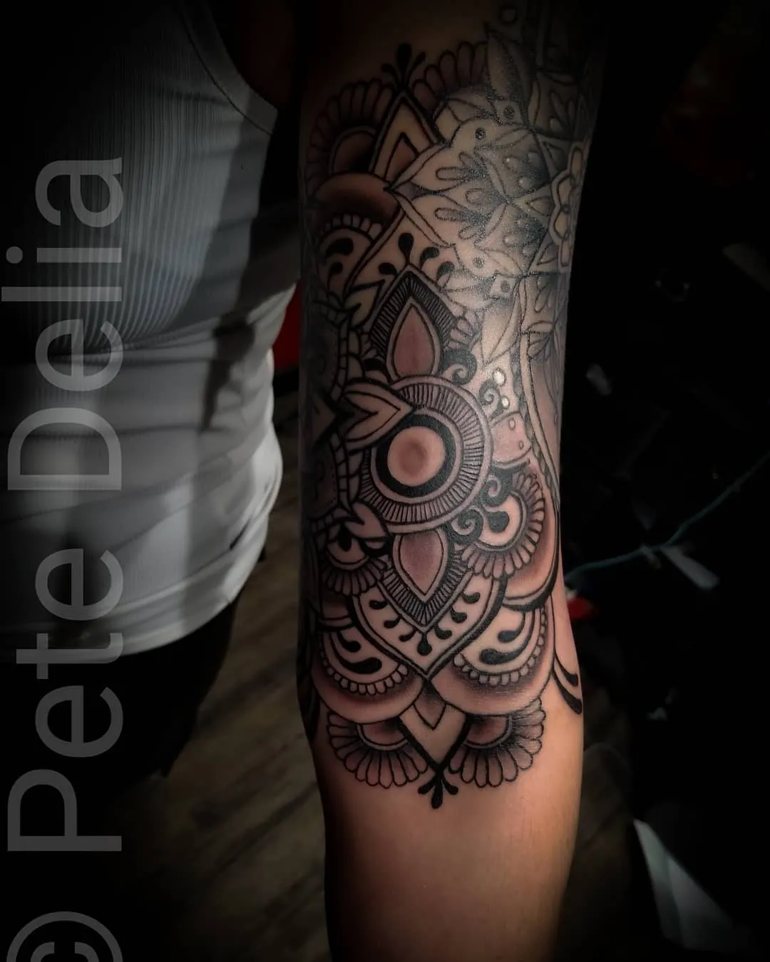 Tattoo by Pete Delia at Fallen Raven Tattoo Studio