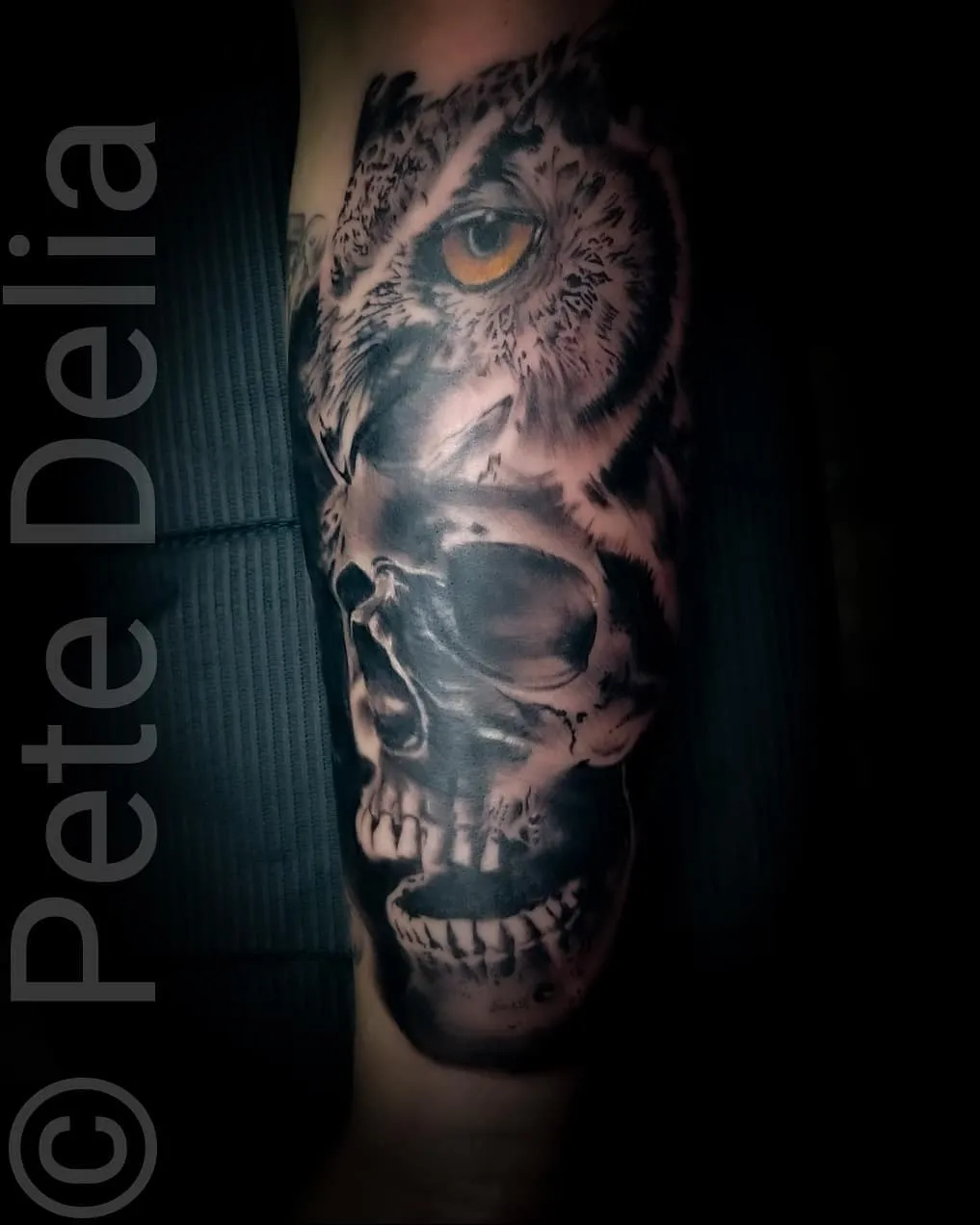 Tattoo by Pete Delia at Fallen Raven Tattoo Studio