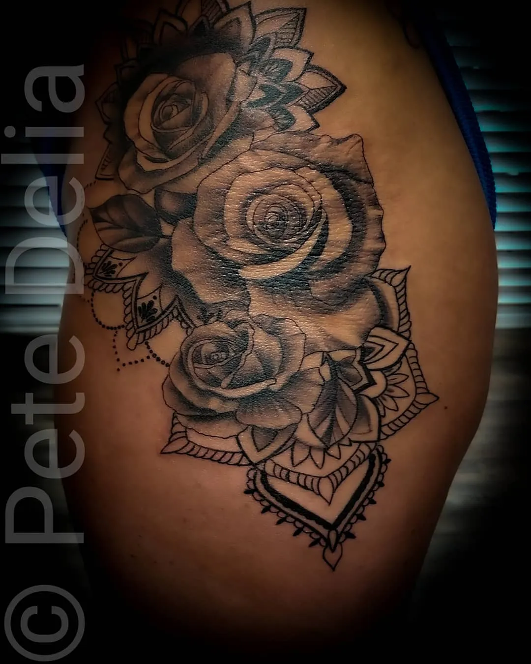 Tattoo by Pete Delia at Fallen Raven Tattoo Studio