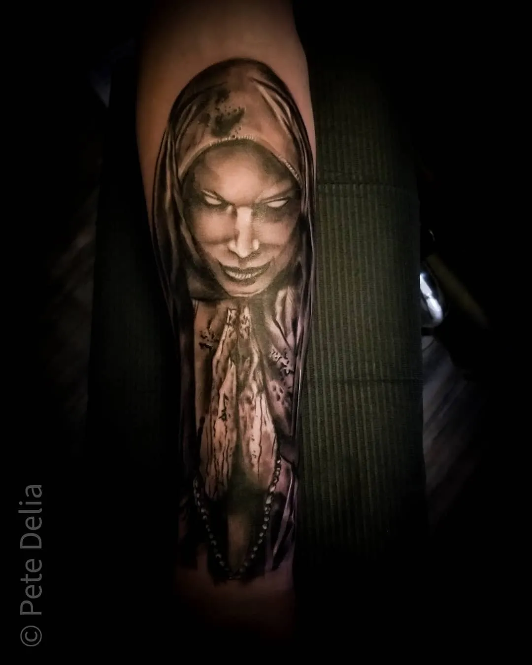 Tattoo by Pete Delia at Fallen Raven Tattoo Studio