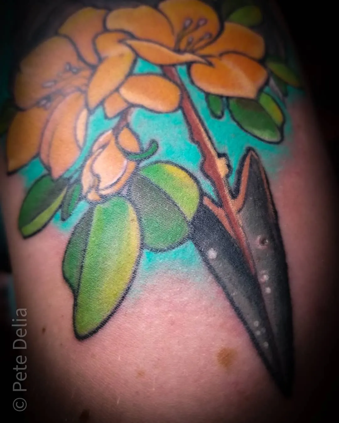 Tattoo by Pete Delia at Fallen Raven Tattoo Studio