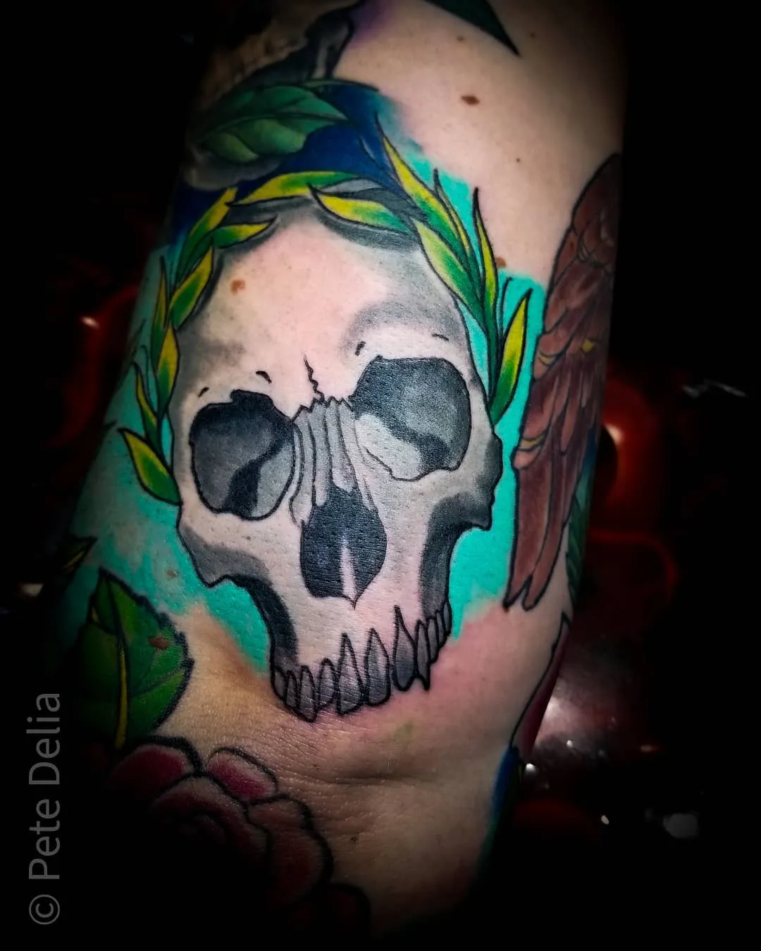 Tattoo by Pete Delia at Fallen Raven Tattoo Studio