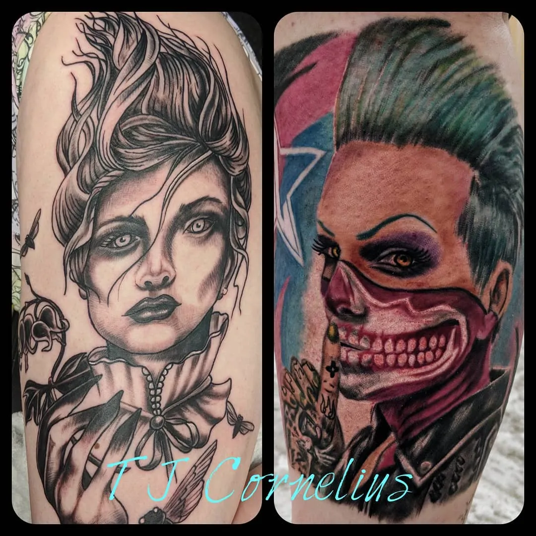 Tattoo by TJ Cornelius at Fallen Raven Tattoo Studio