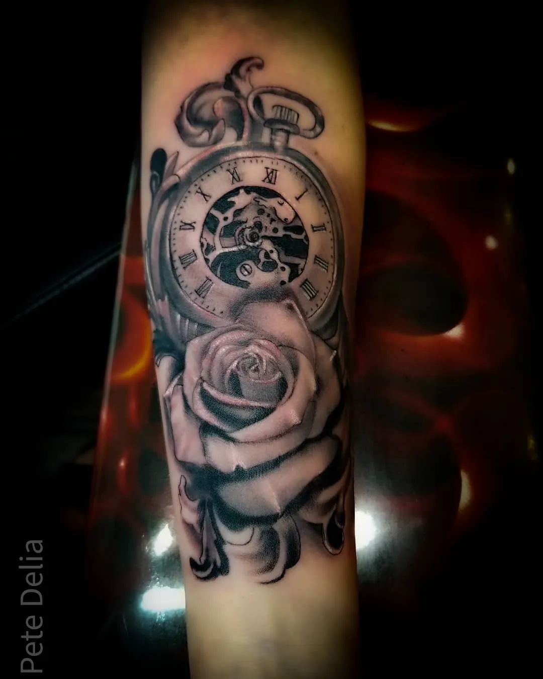 Tattoo by Pete Delia at Fallen Raven Tattoo Studio