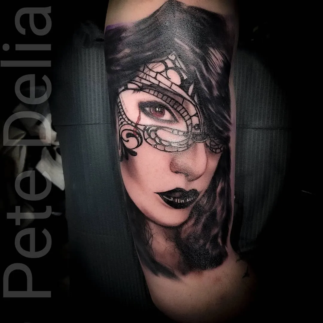 Tattoo by Pete Delia at Fallen Raven Tattoo Studio