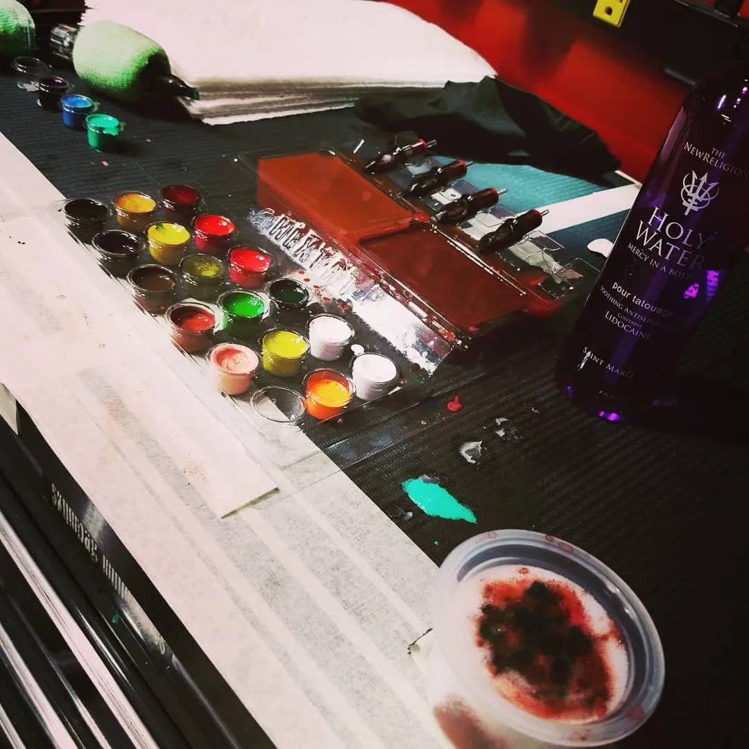 Tattoo by Pete Delia at Fallen Raven Tattoo Studio