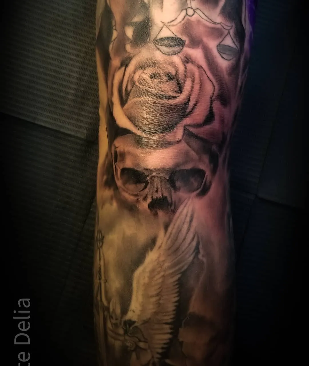 Tattoo by Pete Delia at Fallen Raven Tattoo Studio