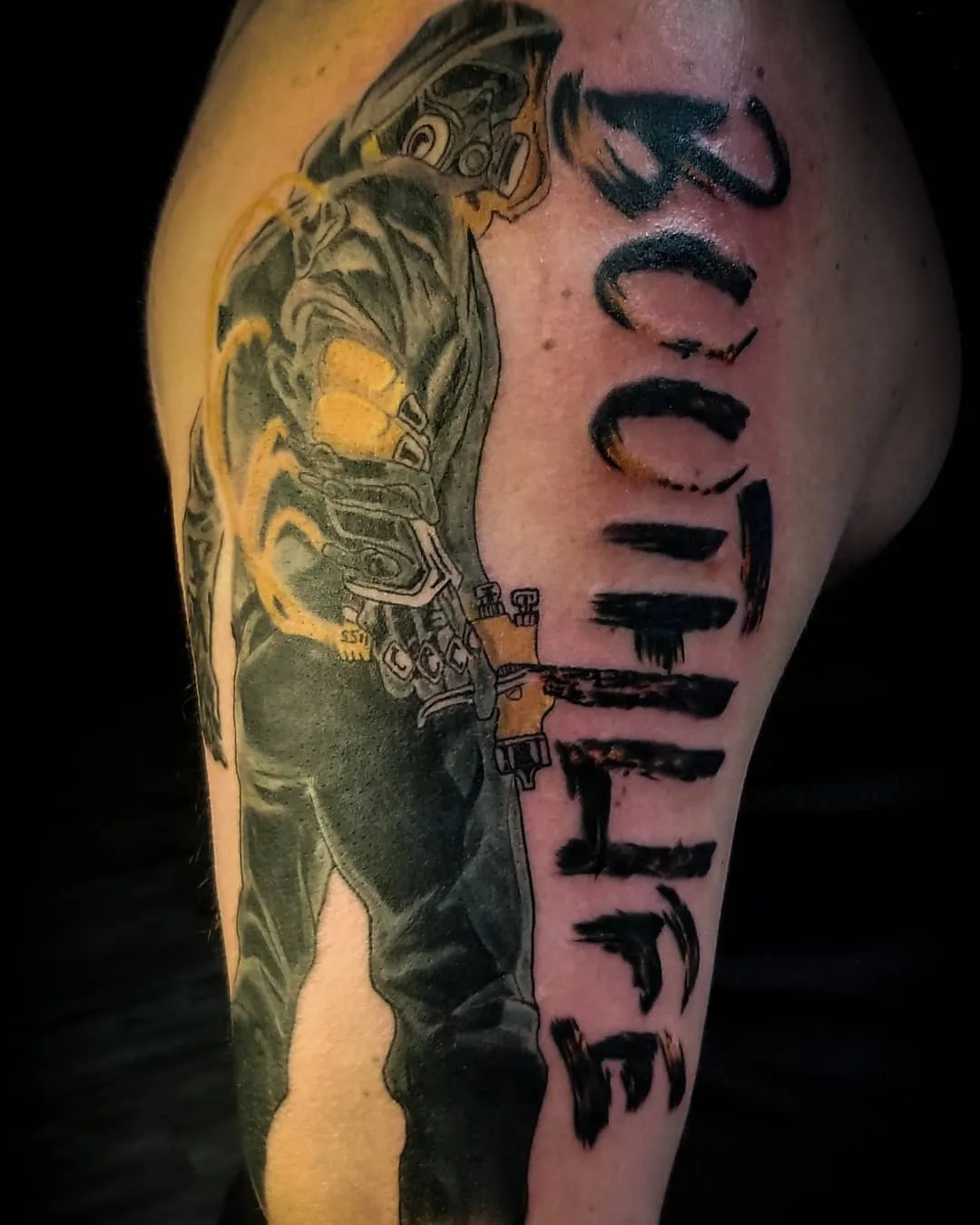 Tattoo by Pete Delia at Fallen Raven Tattoo Studio