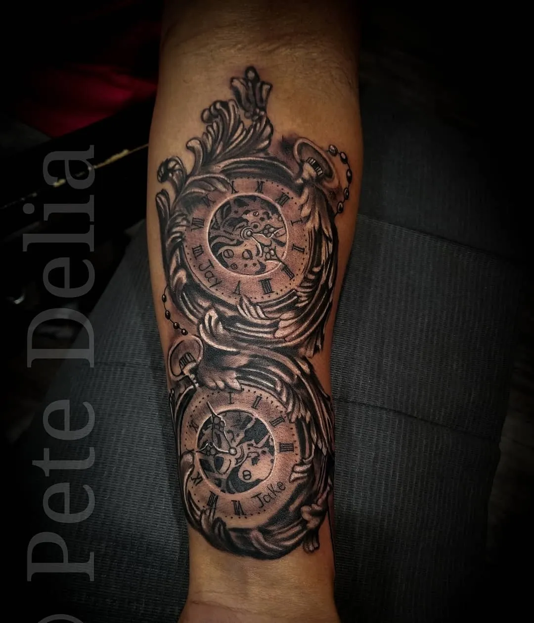 Tattoo by Pete Delia at Fallen Raven Tattoo Studio