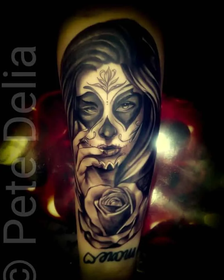 Tattoo by Pete Delia at Fallen Raven Tattoo Studio