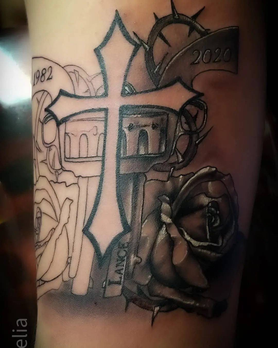 Tattoo by Pete Delia at Fallen Raven Tattoo Studio