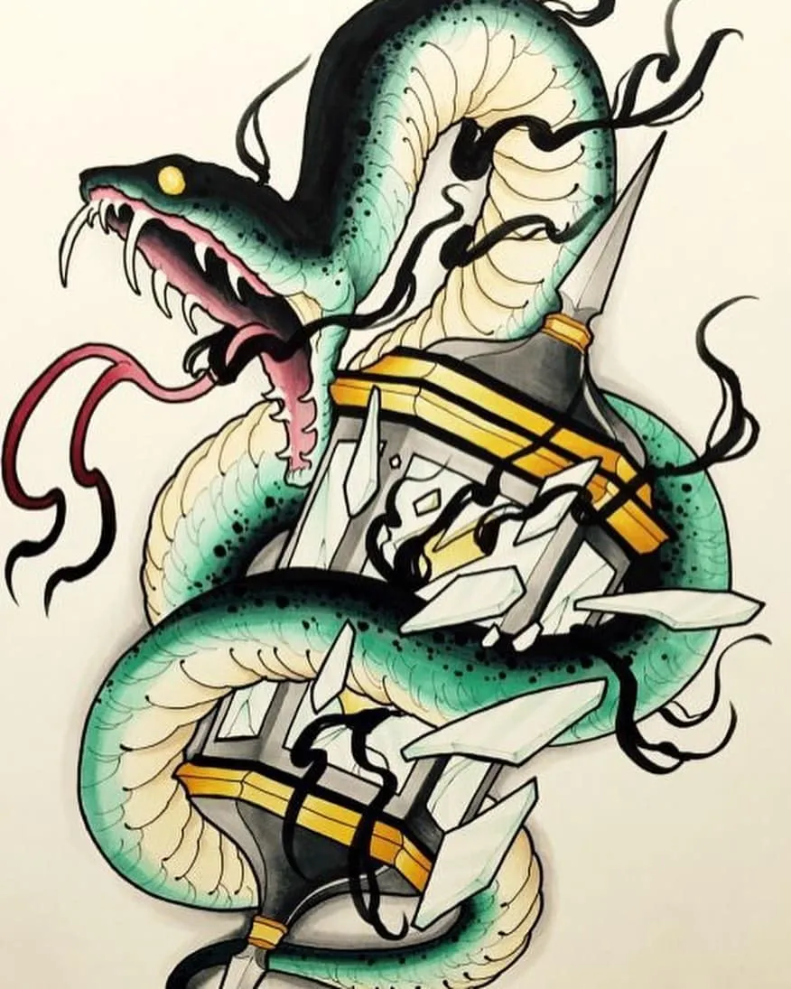 Tattoo by Pete Delia at Fallen Raven Tattoo Studio