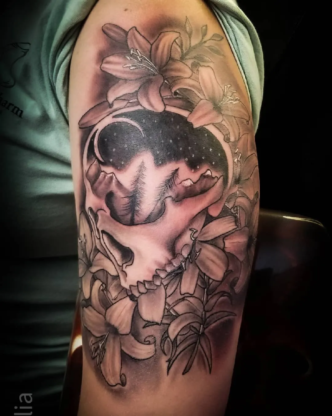 Tattoo by Pete Delia at Fallen Raven Tattoo Studio