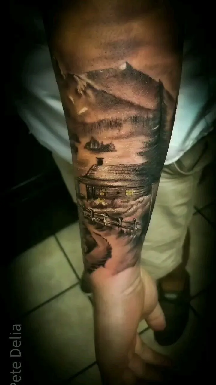 Tattoo by Pete Delia at Fallen Raven Tattoo Studio