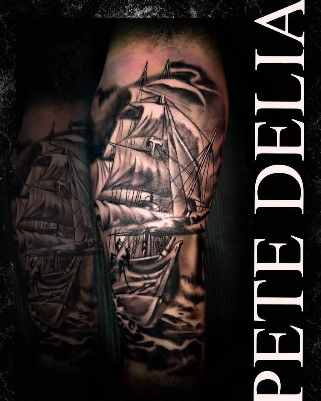 Tattoo by Pete Delia at Fallen Raven Tattoo Studio