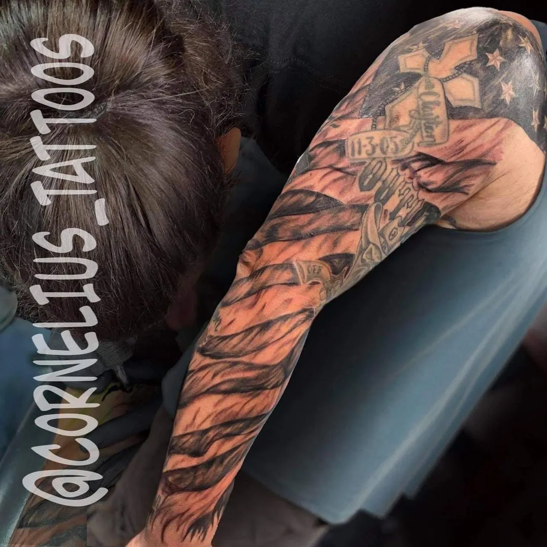 Tattoo by TJ Cornelius at Fallen Raven Tattoo Studio