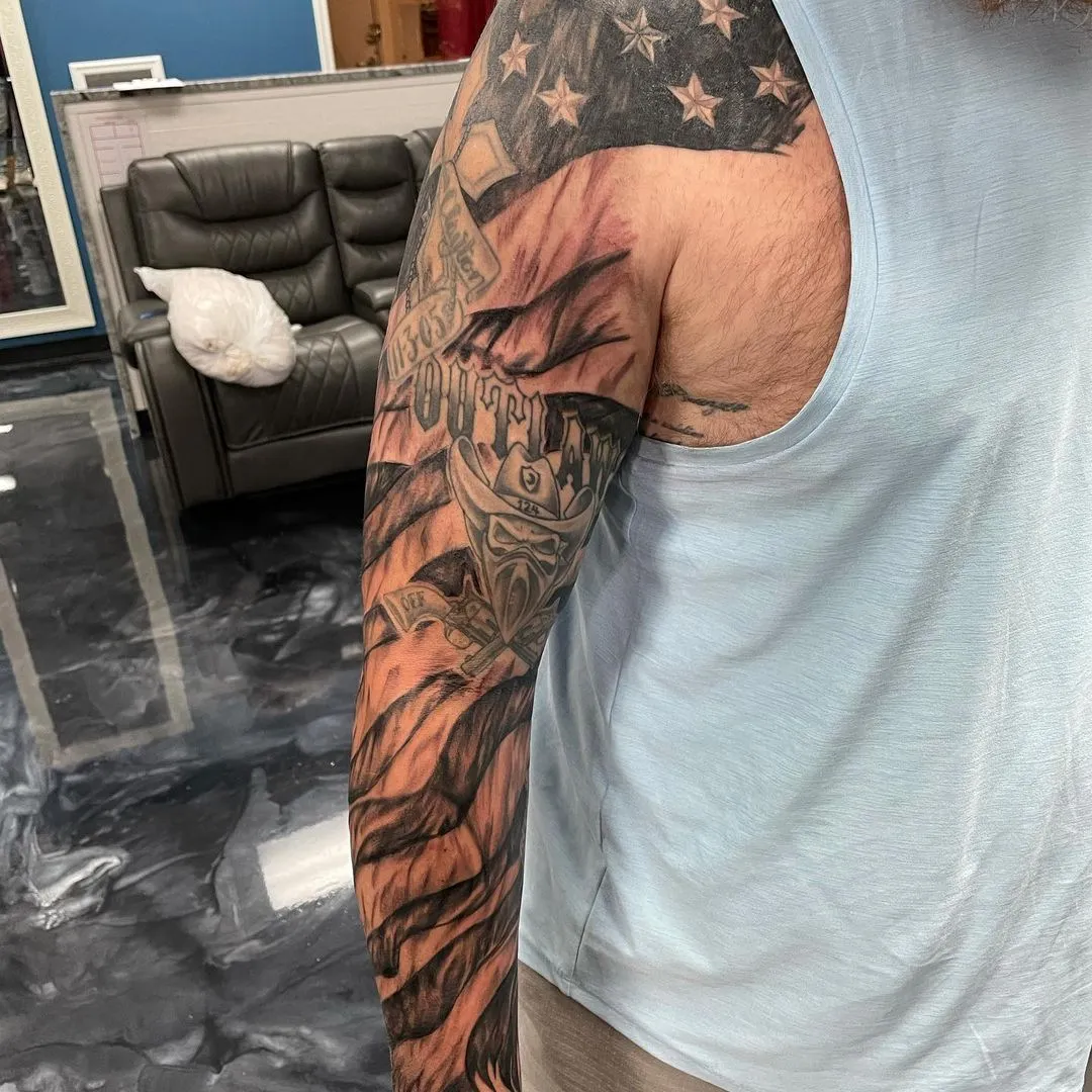 Tattoo by TJ Cornelius at Fallen Raven Tattoo Studio