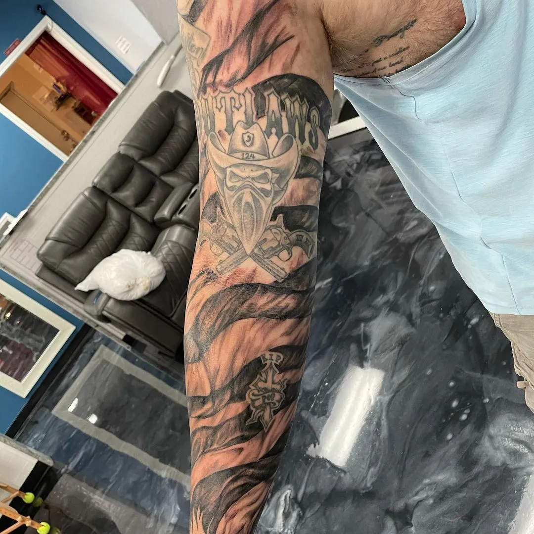 Tattoo by TJ Cornelius at Fallen Raven Tattoo Studio