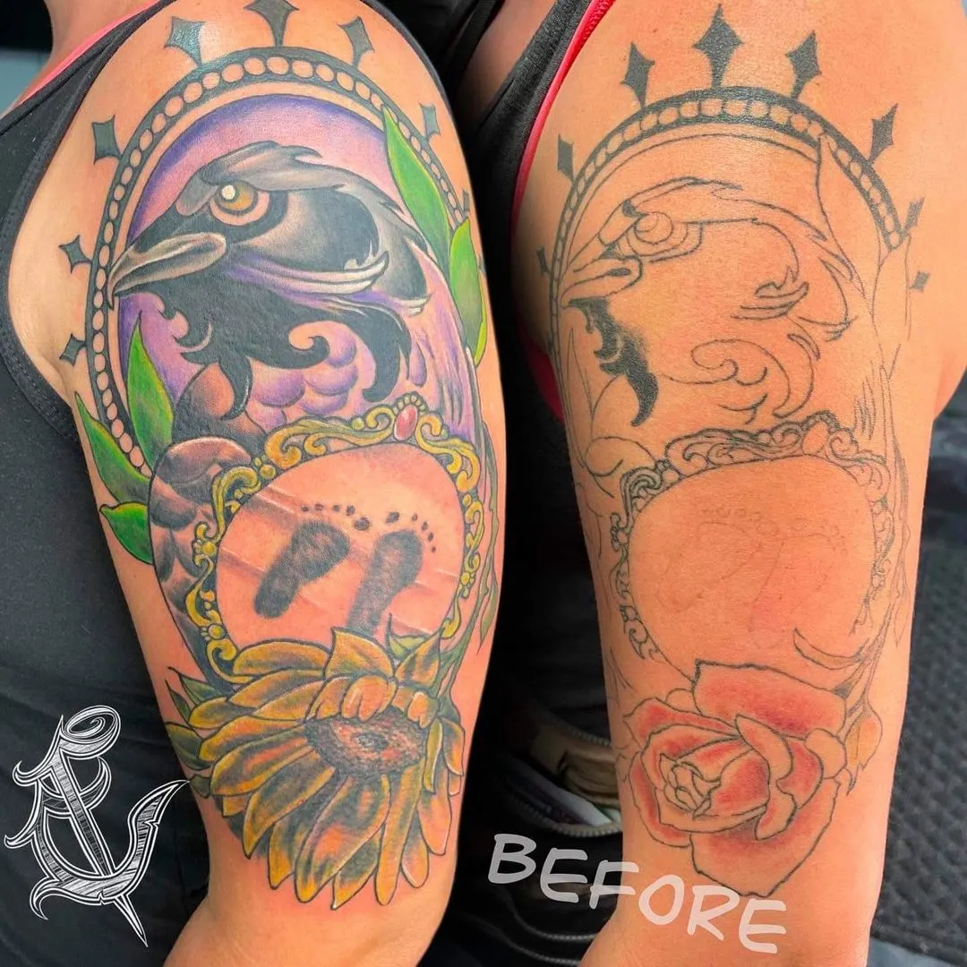 Tattoo by TJ Cornelius at Fallen Raven Tattoo Studio