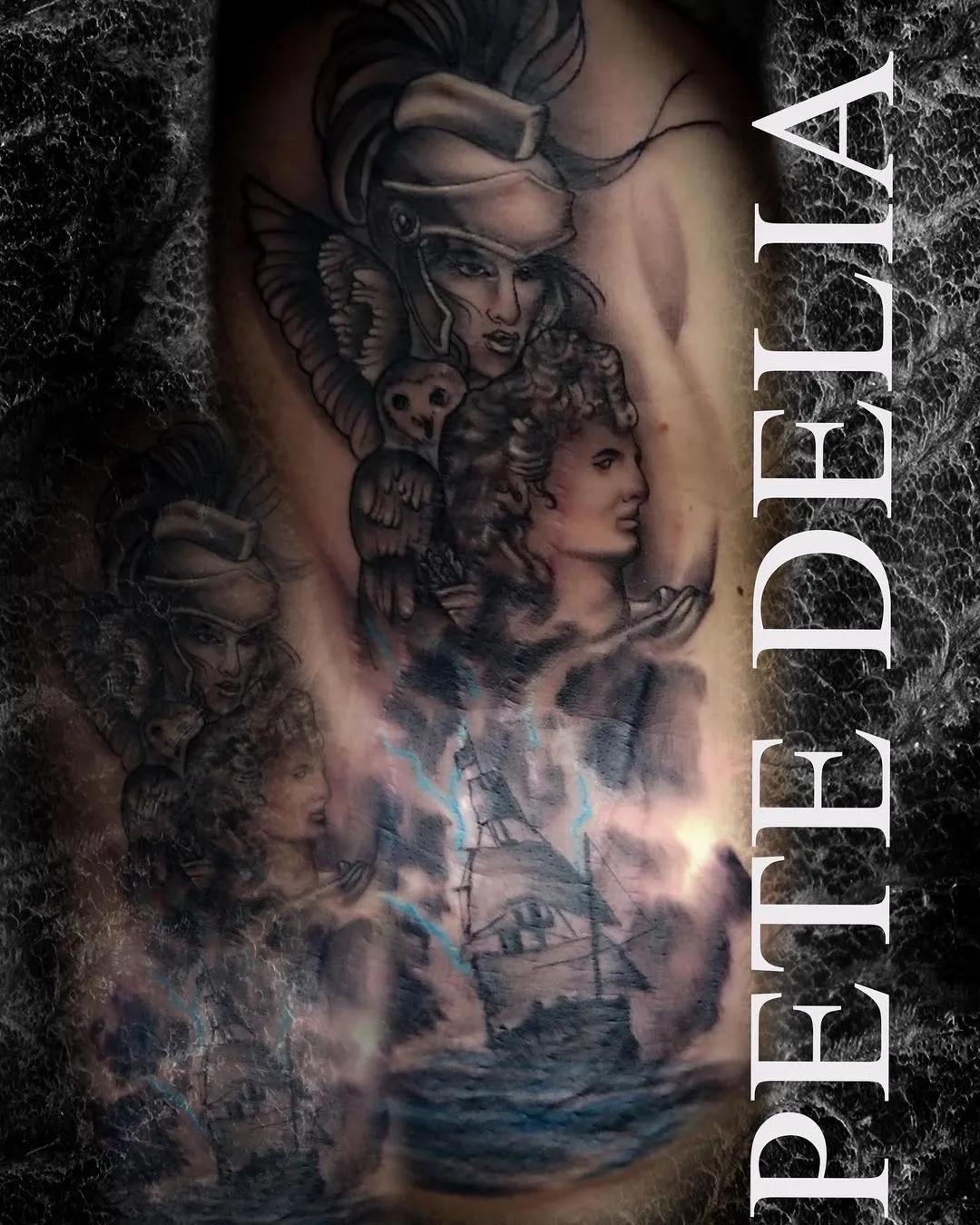 Tattoo by Pete Delia at Fallen Raven Tattoo Studio