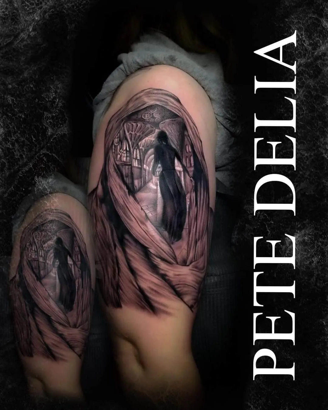 Tattoo by Pete Delia at Fallen Raven Tattoo Studio